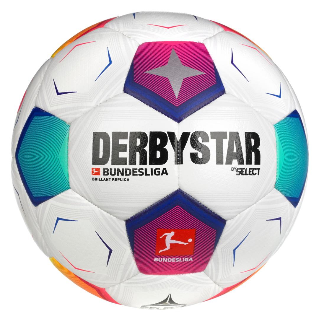 М'яч футбольний напівпрофесійний SELECT DERBYSTAR Bundesliga Brillant Replica v23 (672) біло/син/фіолет, 4 М'яч футбольний напівпрофесійний SELECT DERBYSTAR Bundesliga Brillant Replica v23 (672) біло/син/фіолет, 4 - #0