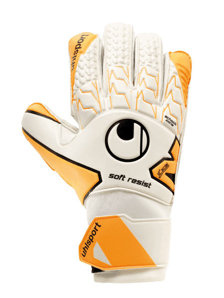 Воротарські рукавиці UHLSPORT SOFT RESIST (white/fluo orange/black) - #0