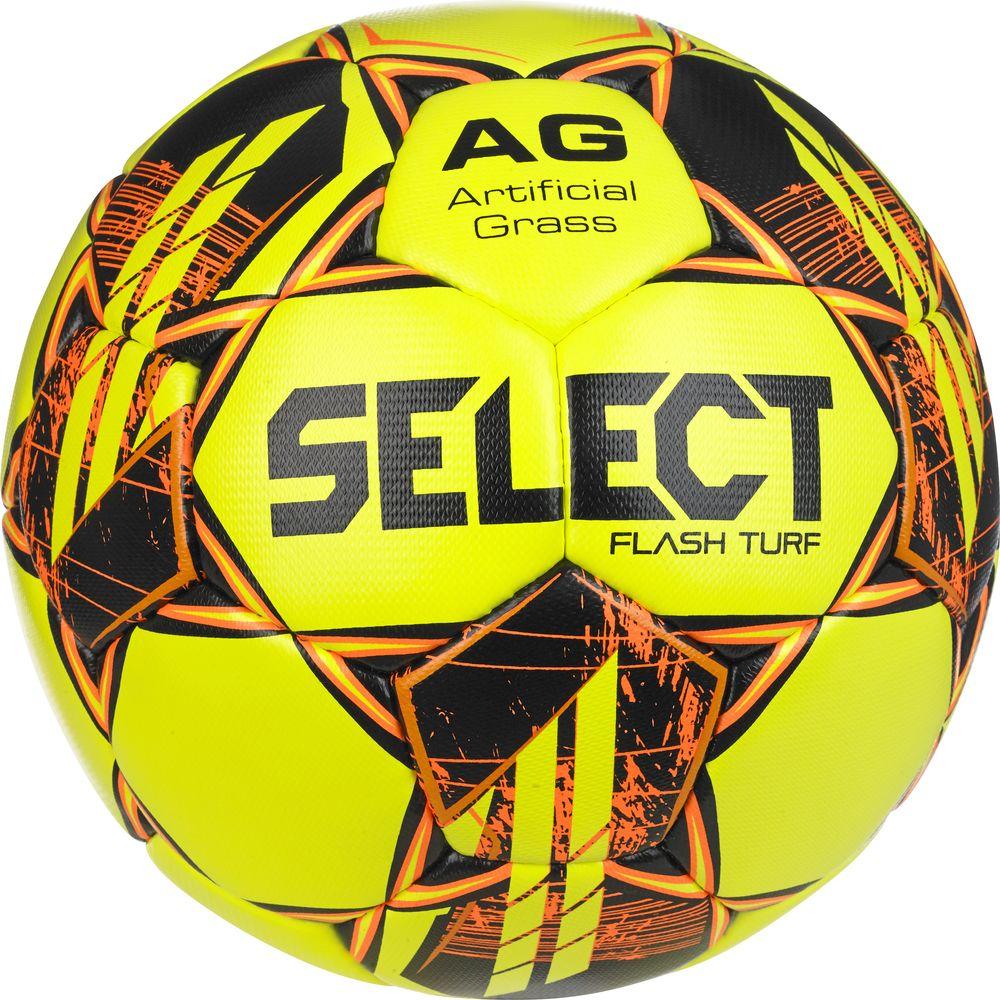 М’яч футбольний SELECT Flash Turf FIFA Basic v23 (376) біло/помар, 5 - #0
