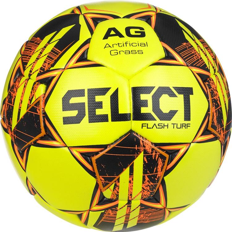 М’яч футбольний SELECT Flash Turf FIFA Basic v23 (376) біло/помар, 5 - #1