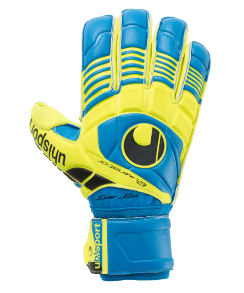 Воротарські рукавиці ELIMINATOR SUPERSOFT (cyan/fluor yellow/black) - #1