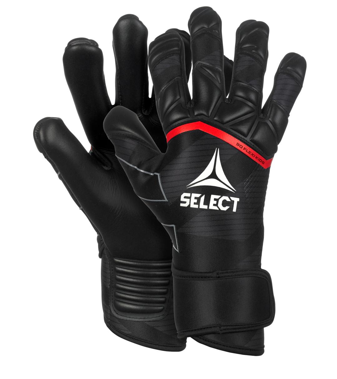 Рукавички воротарські SELECT 90 Flexi Kids v24 (131) чорн/червон, 5 - #0
