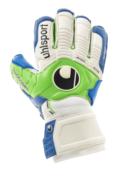 Воротарські рукавиці ERGONOMIC AQUASOFT (pacific/fluo green/white) - #1