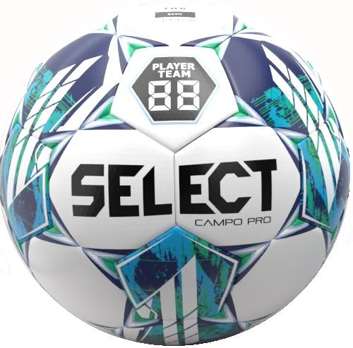 М’яч футбольний SELECT Campo Pro v23 (931) біл/зелен, 5 - #1
